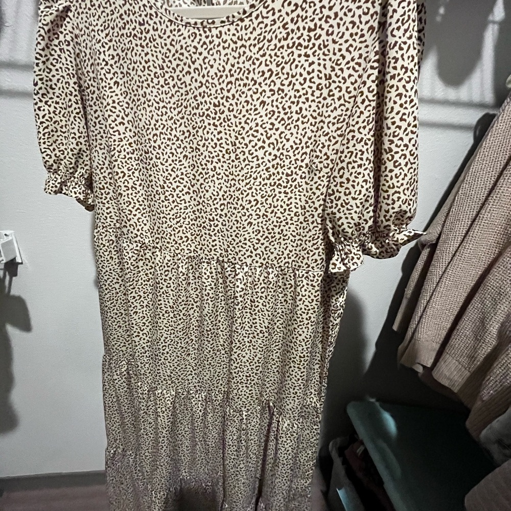 Leopard Print Maxi Dress